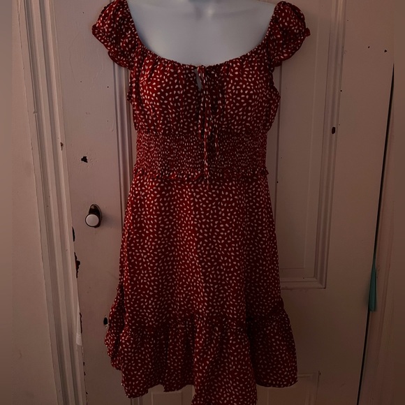 Red and White Polka Dot Dress - Picture 2 of 3